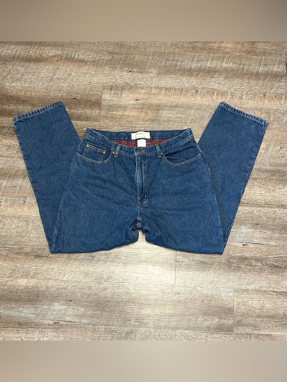 L.L. Bean Double L Relaxed Fit Womens Blue Jeans| Size 16